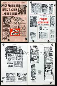 4t948 VICE SQUAD pressbook '53 Ed G. Robinson, film noir that stops you like a slug in the chest!