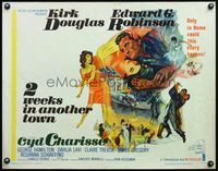 4v501 2 WEEKS IN ANOTHER TOWN 1/2sh '62 cool art of Kirk Douglas & sexy Cyd Charisse by Bart Doe!