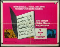 4v503 3 INTO 2 WON'T GO 1/2sh '69 Rod Steiger, sexy Claire Bloom and her little black book!