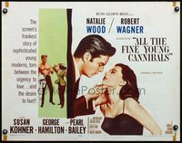 4v513 ALL THE FINE YOUNG CANNIBALS style A 1/2sh '60 sexy Natalie Wood about to kiss Robert Wagner!