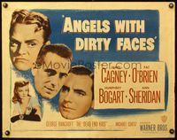 4v522 ANGELS WITH DIRTY FACES 1/2sh R48 James Cagney, Humphrey Bogart, O'Brien & Dead End Kids!