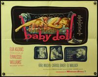 4v532 BABY DOLL 1/2sh '57 Elia Kazan, classic image of sexy troubled teen Carroll Baker!