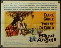 4v538 BAND OF ANGELS 1/2sh '57 Clark Gable buys beautiful slave mistress Yvonne De Carlo!