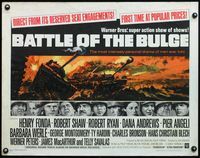 4v543 BATTLE OF THE BULGE 1/2sh '66 Henry Fonda, Robert Shaw, cool Jack Thurston tank art!