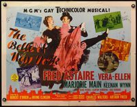 4v551 BELLE OF NEW YORK style A 1/2sh '52 great image of Fred Astaire & sexy Vera-Ellen!
