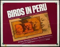 4v560 BIRDS IN PERU 1/2sh '68 sexy Jean Seberg portraits, she would use anyone to find love!