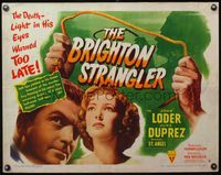 4v575 BRIGHTON STRANGLER style B 1/2sh '44 John Loder, June Duprez, his eyes warned too late!