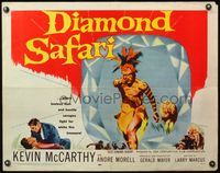 4v621 DIAMOND SAFARI 1/2sh '58 Kevin McCarthy, where men fight for white fire treasure!