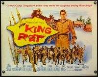 4v742 KING RAT 1/2sh '65 art of George Segal, WWII POWs, they made the toughest among them king!