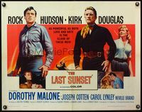 4v753 LAST SUNSET 1/2sh '61 Rock Hudson, Kirk Douglas, Dorothy Malone, directed by Robert Aldrich!