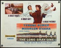 4v763 LONG GRAY LINE style A 1/2sh '54 Tyrone Power carrying Maureen O'Hara, West Point cadets!