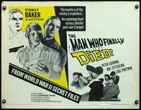 4v773 MAN WHO FINALLY DIED 1/2sh R67 Peter Cushing & Stanley Baker in the mystery of the century!