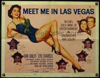 4v779 MEET ME IN LAS VEGAS style A 1/2sh '56 super sexy full-length showgirl Cyd Charisse!