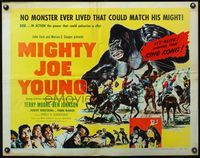 4v781 MIGHTY JOE YOUNG 1/2sh R53 first Ray Harryhausen, he's mightier than King Kong, different!