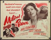 4v782 MILDRED PIERCE 1/2sh R56 Curtiz, Joan Crawford is the woman most men want, but shouldn't have