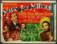4v788 MUSIC FOR MILLIONS signed 1/2sh '45 by Margaret O'Brien, who is with Jimmy Durante & more!