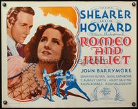 4v839 ROMEO & JULIET 1/2sh R62 Norma Shearer, Leslie Howard, John Barrymore, William Shakespeare