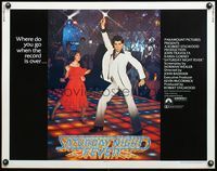 4v846 SATURDAY NIGHT FEVER 1/2sh '77 best image of disco dancer John Travolta on the dancefloor!