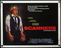 4v850 SCANNERS 1/2sh '81 David Cronenberg, in 20 seconds your head explodes, sci-fi art by Joann!