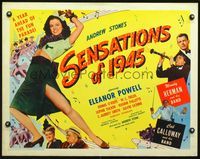 4v857 SENSATIONS OF 1945 1/2sh '44 Eleanor Powell, Woody Herman, W.C. Fields, Cab Calloway