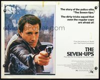4v858 SEVEN-UPS 1/2sh '74 close up of elite policeman Roy Scheider pointing gun!