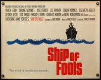 4v863 SHIP OF FOOLS 1/2sh '65 Stanley Kramer's movie based on Katharine Anne Porter's book!