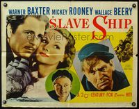 4v867 SLAVE SHIP 1/2sh R48 Warner Baxter, Wallace Beery, Mickey Rooney, Elizabeth Allan