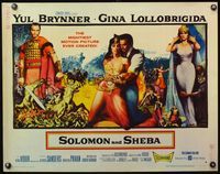 4v873 SOLOMON & SHEBA style B 1/2sh '59 Yul Brynner with hair, super sexy Gina Lollobrigida!