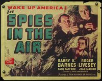 4v885 SPIES IN THE AIR 1/2sh '40 English World War II air combat, wake up America, see this movie!
