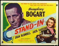 4v889 STAND-IN 1/2sh R48 Leslie Howard, Joan Blondell, super close up of Humphrey Bogart!