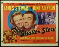 4v892 STRATTON STORY style B 1/2sh '49 James Stewart in baseball uniform and with June Allyson!