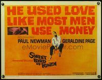 4v899 SWEET BIRD OF YOUTH 1/2sh '62 Paul Newman, Geraldine Page, from Tennessee Williams' play!