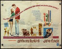 4v903 TALL STORY 1/2sh '60 Anthony Perkins, many images of sexy Jane Fonda, basketball!