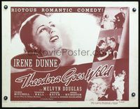 4v914 THEODORA GOES WILD 1/2sh R50 portrait of pretty Irene Dunne in the gayest entertainment!