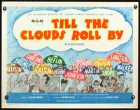 4v925 TILL THE CLOUDS ROLL BY 1/2sh R62 great art of 13 all-stars with umbrellas by Al Hirschfeld!