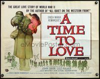 4v927 TIME TO LOVE & A TIME TO DIE 1/2sh '58 a great love story of WWII by Erich Maria Remarque!