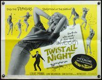 4v949 TWIST ALL NIGHT signed 1/2sh '62 by producer Samuel Z. Arkoff + sexy dancing June Wilkinson!