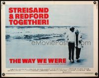 4v970 WAY WE WERE 1/2sh '73 Barbra Streisand & Robert Redford walk on the beach!