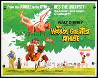 4v990 WORLD'S GREATEST ATHLETE 1/2sh '73 Walt Disney, Jan-Michael Vincent goes from jungle to gym!