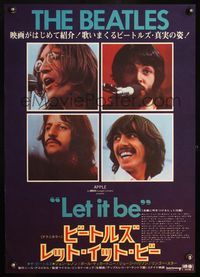 4v271 LET IT BE Japanese '70 The Beatles, John Lennon, Paul McCartney, Ringo Starr, George Harrison