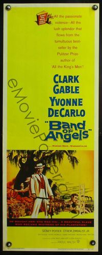 4w039 BAND OF ANGELS insert '57 Clark Gable buys beautiful slave mistress Yvonne De Carlo!