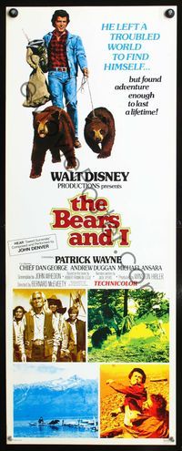 4w045 BEARS & I insert '74 Patrick Wayne left a troubled world and found adventure, Walt Disney
