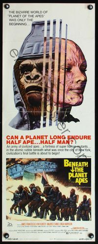 4w052 BENEATH THE PLANET OF THE APES insert '70 sci-fi sequel, what lies beneath may be the end!
