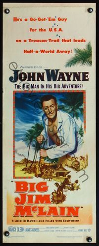 4w059 BIG JIM McLAIN insert '52 Uncle Sam said Go Get 'Em & BIG John Wayne was the man they sent!