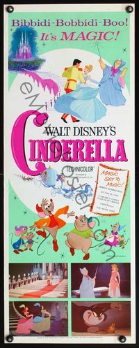 4w111 CINDERELLA insert R65 Walt Disney classic romantic fantasy cartoon!