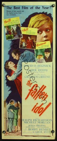 4w160 FALLEN IDOL insert '49 Ralph Richardson, directed by Carol Reed, written by Graham Greene!