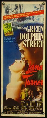 4w210 GREEN DOLPHIN STREET insert R55 Lana Turner, Van Heflin, written by Samson Raphaelson
