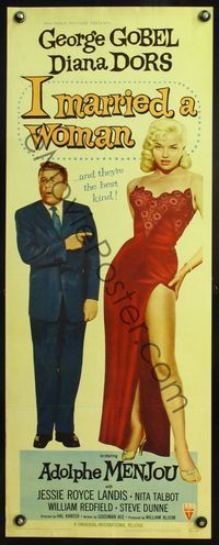 4w251 I MARRIED A WOMAN insert '58 George Gobel, five images of sexiest Diana Dors!
