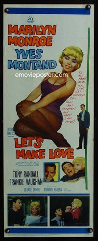 4w302 LET'S MAKE LOVE insert '60 full-length super sexy Marilyn Monroe & Yves Montand!