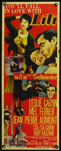 4w305 LILI insert '52 you'll fall in love with sexy young Leslie Caron, full-length art!
